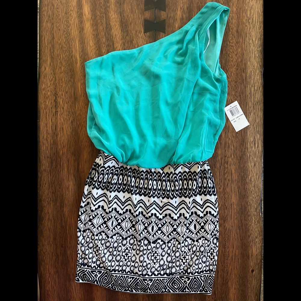 One shoulder mini dress